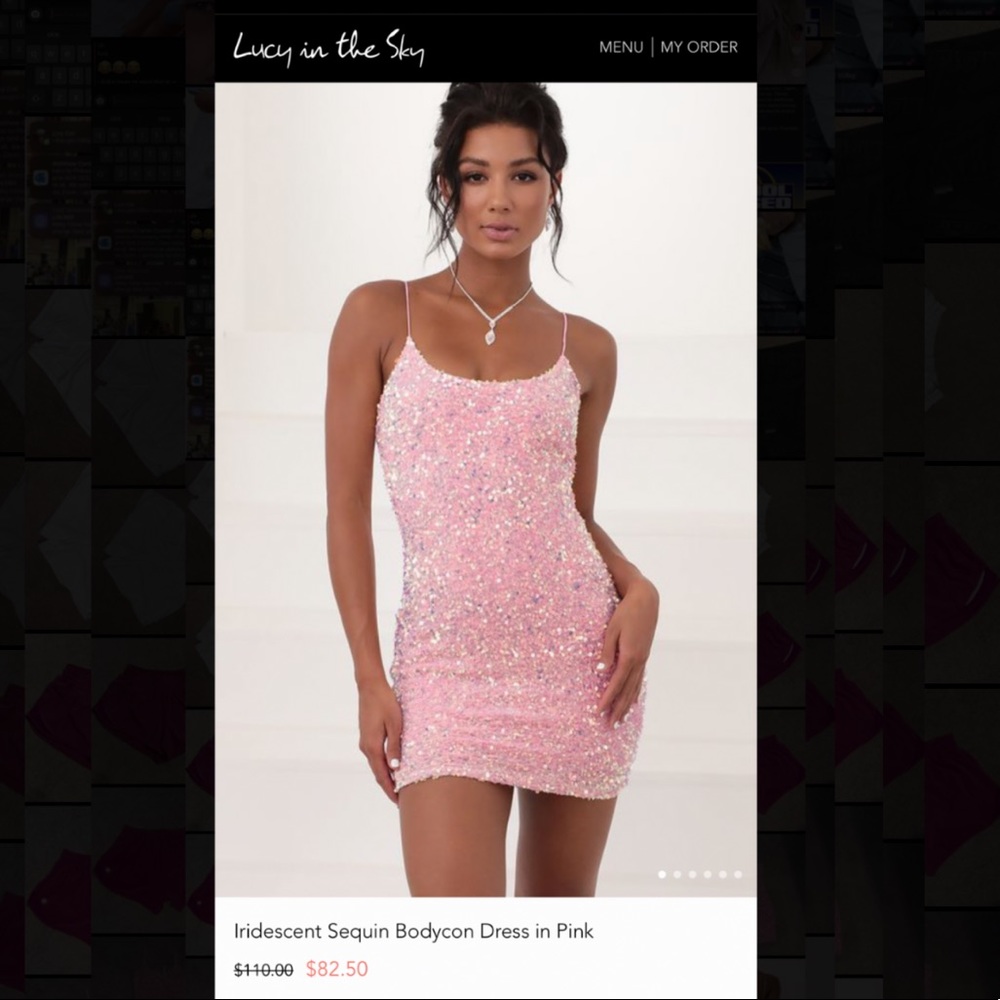 Iridescent Sequin Bodycon Dress
